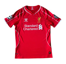 Warrior Liverpool Home Jersey 2014/15 Small Champions League Patches