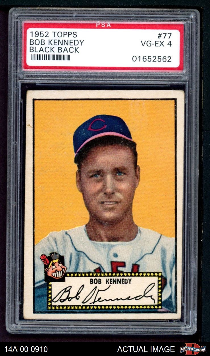 1952 Topps #77 Bob Kennedy Indians PSA 4 - VG/EX