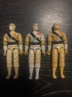1984 GI Joe Storm Shadow Action Figure (3) figures no weapons or file cards