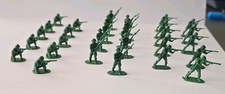Small Lot of 55 Vintage Miniature Plastic Soldier  Models Various Poses---LOT 2