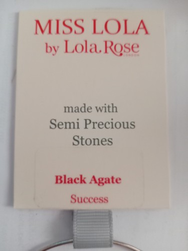 Lola Rose Bangle With Black Agate Charm And A Butterfly New With Tags - Picture 4 of 7