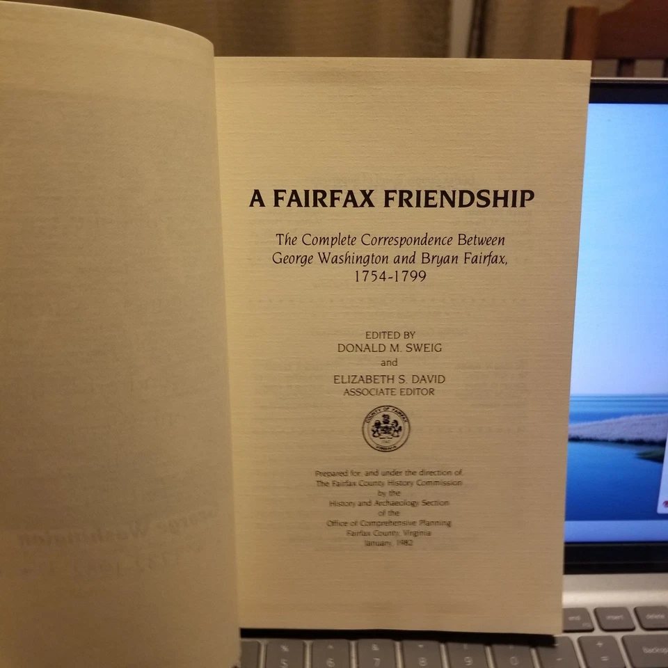 A Fairfax Friendship : George Washington & Bryan Fairfax Correspondence 1754-99 Foto 2 de 2