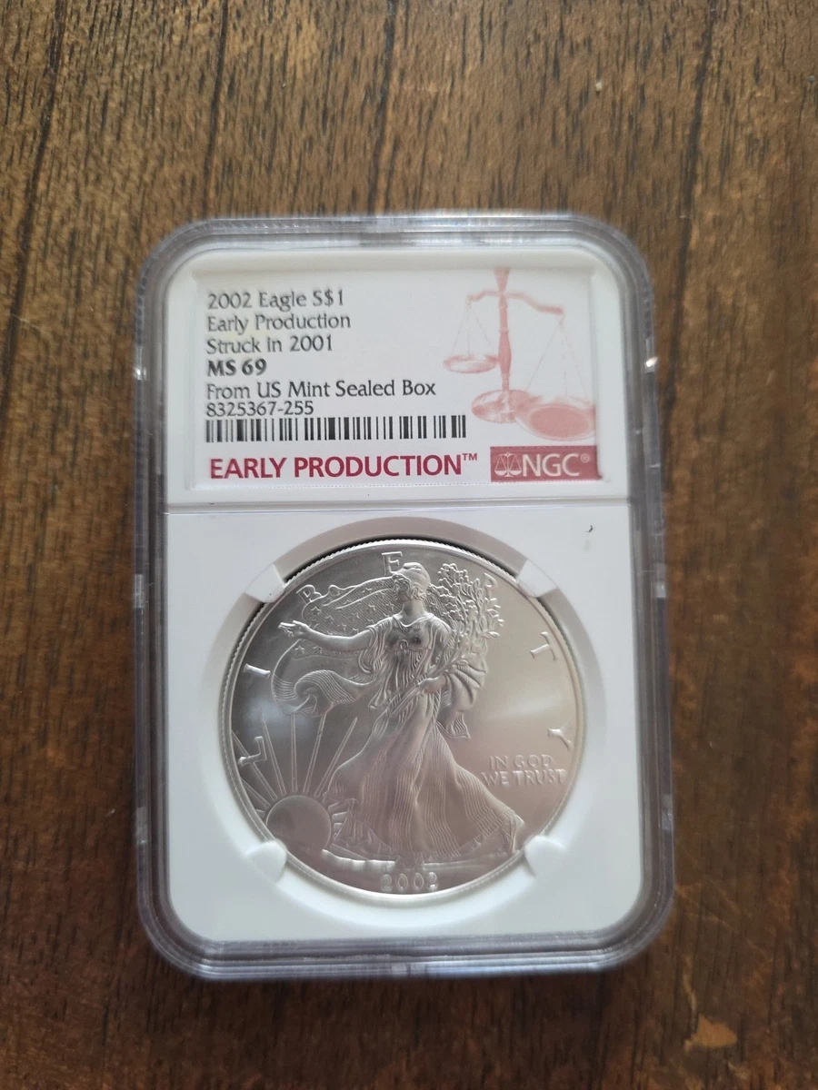 American Eagle MS 69 Graded 2001 Silver Bullion Coins for sale | eBay