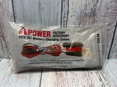 A-iPower 12V DC Battery Charging Cable for 12V Batteries Factory Accessory