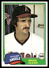 Mark Clear 1981 Topps #12 Angels FREE SHIPPING StackedPacks