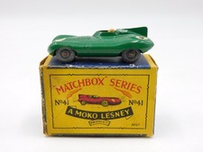 Lesney Matchbox 41A Jaguar D Type 55Mm Mw Metal Wheels Bz Box Vintage Diecast
