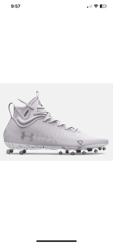 Under Armour Spotlight LUX MC 2 White Football Cleats Mens Size 11.5 3025082-100 - Picture 16 of 20