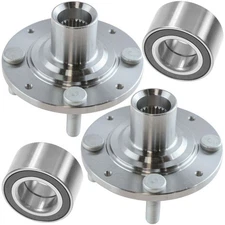 Pair (2) Front Wheel Hub Bearing Kit Fits Civic CX DX LX HX GX VX SI Del Sol
