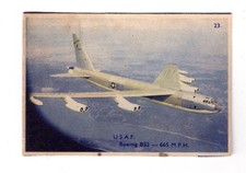 Aeroplane Jelly Card Australia 1965 Aircraft of the World #23 USAF Boeing B52