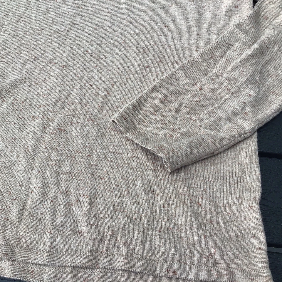 Abercrombie & Fitch leichter Pullover Gr XL Beige meliert Pulli Herren Strick - Bild 4 von 4