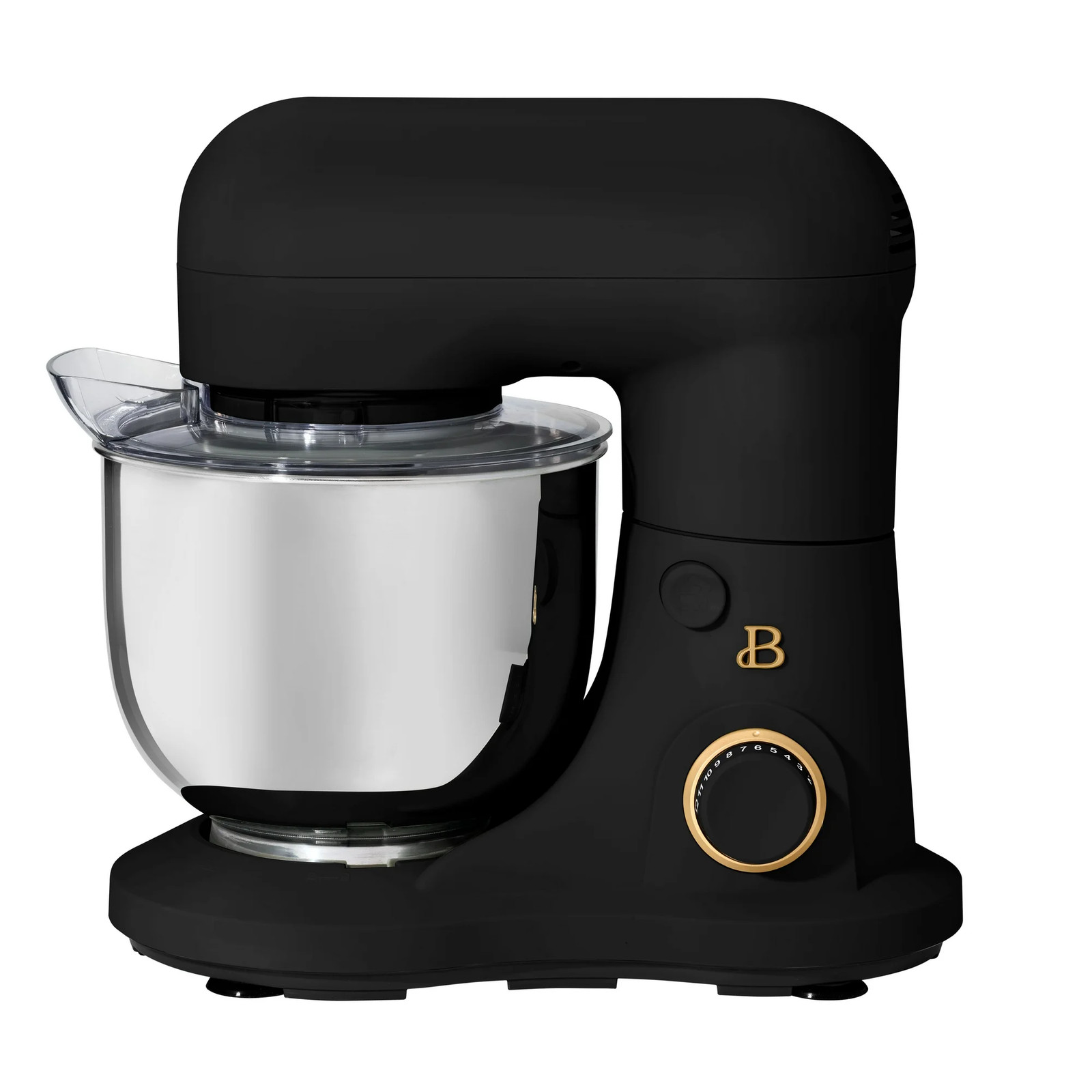 Beautiful 19467 Tilt-Head 3.5 qt Stand Mixer, Black Sesame with Flat Beater,