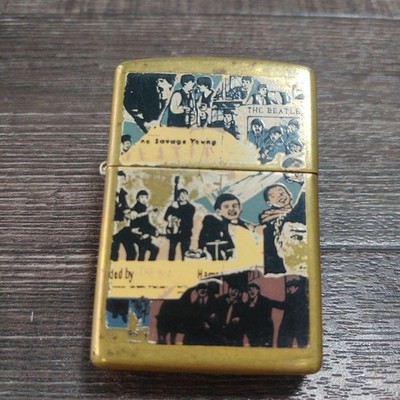 Vintage Zippo 1997 Beatles Anthology Solid Brass Oil Lighter