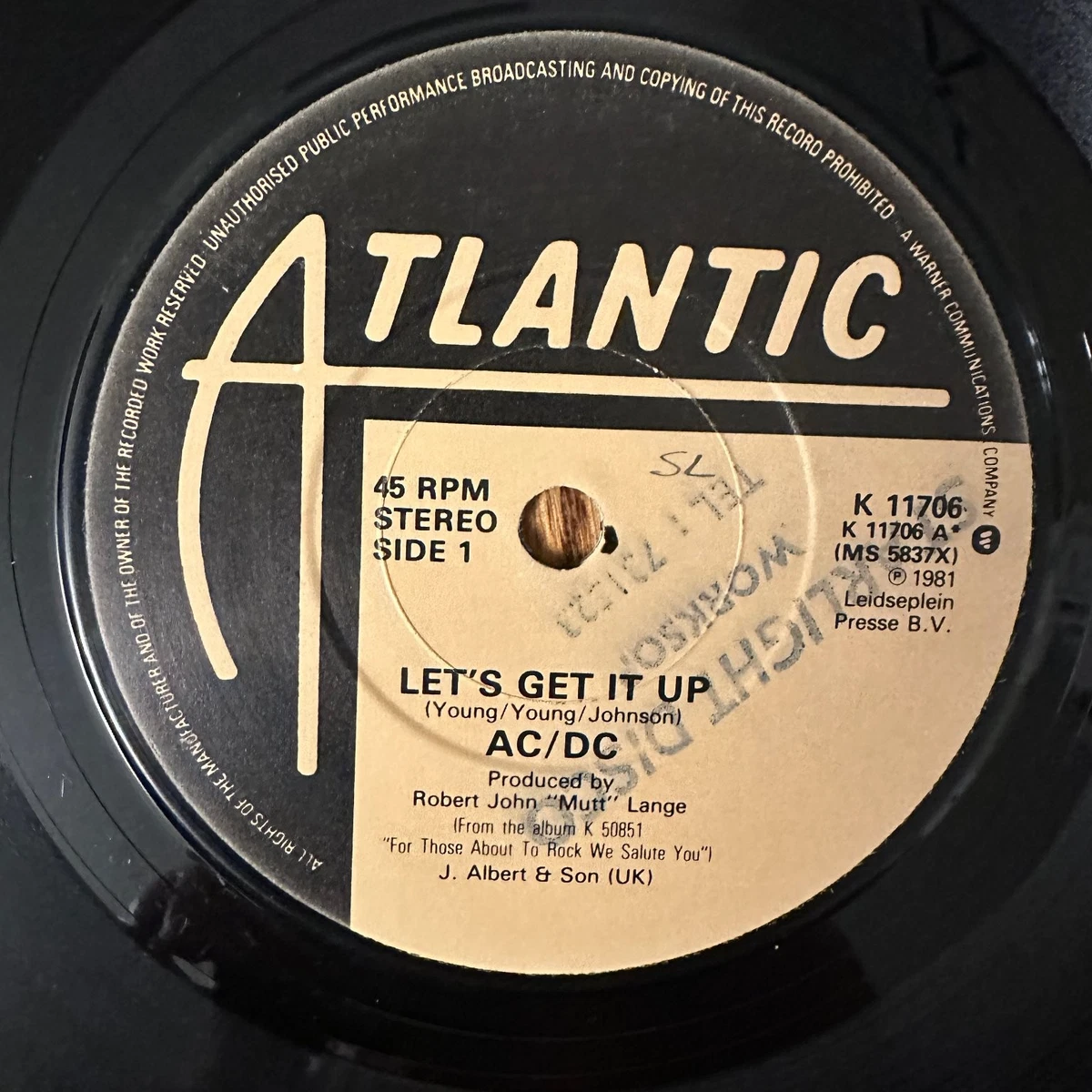 AC/DC Single Vinyl Records for sale | eBay
