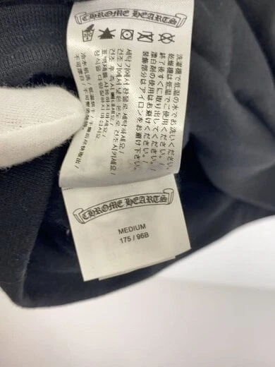 CHROME HEARTS CUORI CROMATI Felpa M Cotone Nero Solido colore