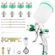 HVLP Professional Spray with 1.4/1.7/2.0/2.5mm Nozzle and Regulator, Professi...