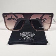 Vince Camuto VC1067 TS Shield Flat Top Sunglasses Brown Tortoise Brown Gradient
