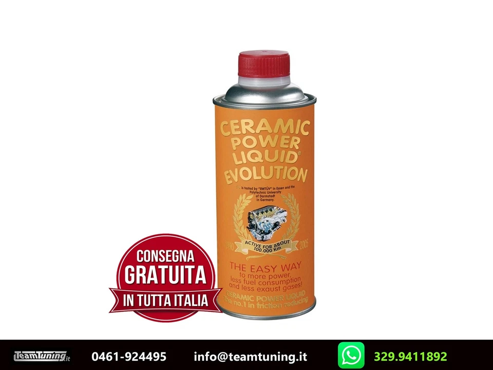 CPLE400 Ceramic Power Liquid Evolution 400 ML Per Motori Diesel e Benzina Fino a
