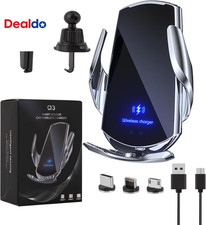 Wireless Car Charger Car Phone Holder Mount Wireless Charging 15W Fast Charging