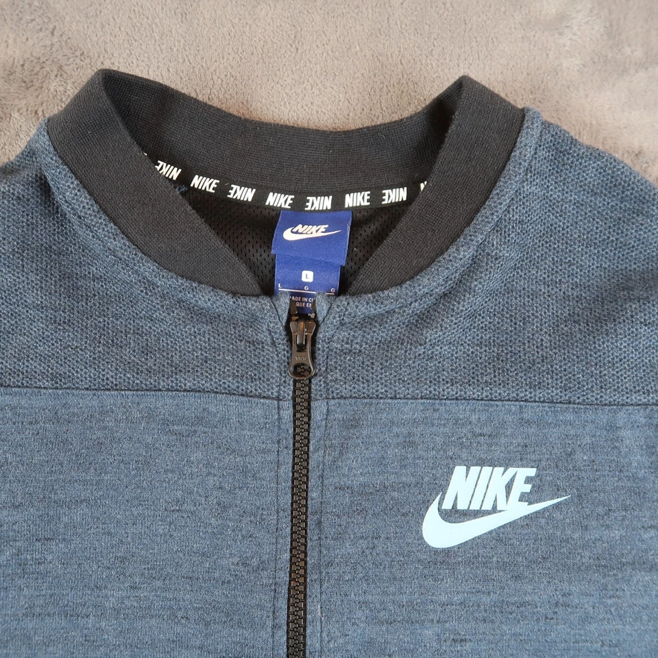 Nike Jacket Full Zip Advance 15 Knit Bomber Zip Pockets 837008 Men's L Large Foto 4 de 4