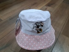 Disney Minnie Mouse Toddler Girls Reversible Bucket Hat Pink White One Size Kids