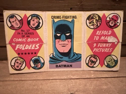 1966 TOPPS DC COMICS COMIC BOOK FOLDEES BATMAN #17 Vintage