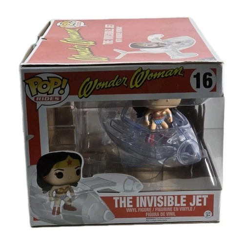Funko Pop! Rides: DC Universe Wonder Woman Invisible Jet #16 Vaulted New