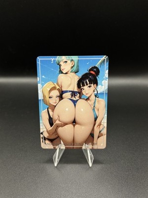 Android Bulma Chichi Waifu Card TCG Full Art Waifu Legends Custom Goddess Anime