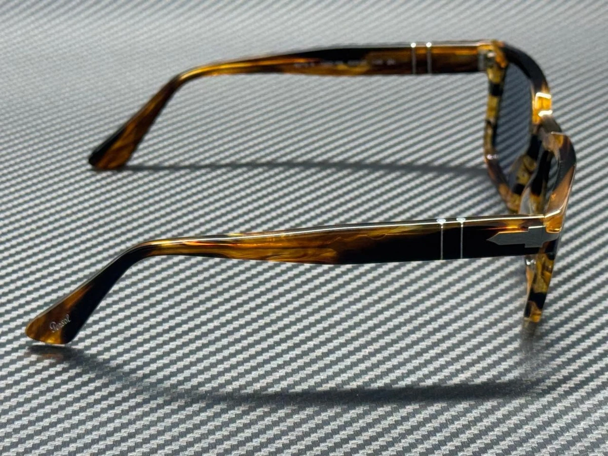 PERSOL PO3272S 123556 Striped Brown Blue Men's 55 mm Sunglasses