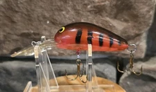 Bill Norman Deep Big/Super Scooper Translucent Red Crawdad Crankbait Lure VTG