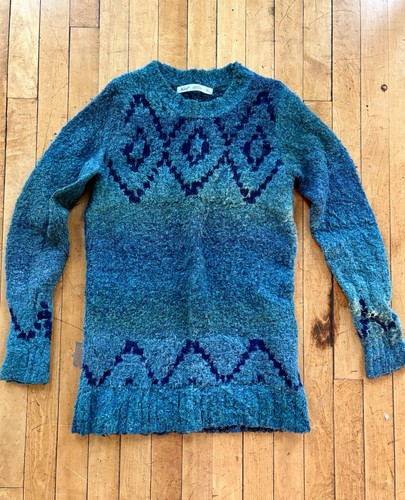 Woolrich Women’s Knit Sweater-Sea Green/Blue Size S - Picture 2 of 6