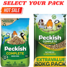 Image of Peckish Complete Seed & Nut Mix Wild Bird Food No Mess High Energy Husk Free UK