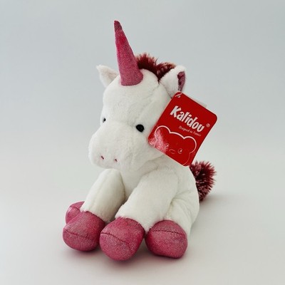 Kalidou Enesco Stofftier Kuscheltier Plüschtier sitzend Einhorn Stofftier Plüschtier 8 Zoll