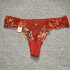 NWT Victoria’s Secret Vintage Very Sexy Floral Animal Print Lace Thong Panties L — photo 3