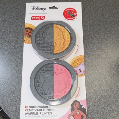 Disney Dash Multimaker Removable Mini Waffle Plates Set of 2 Snap N Swap
