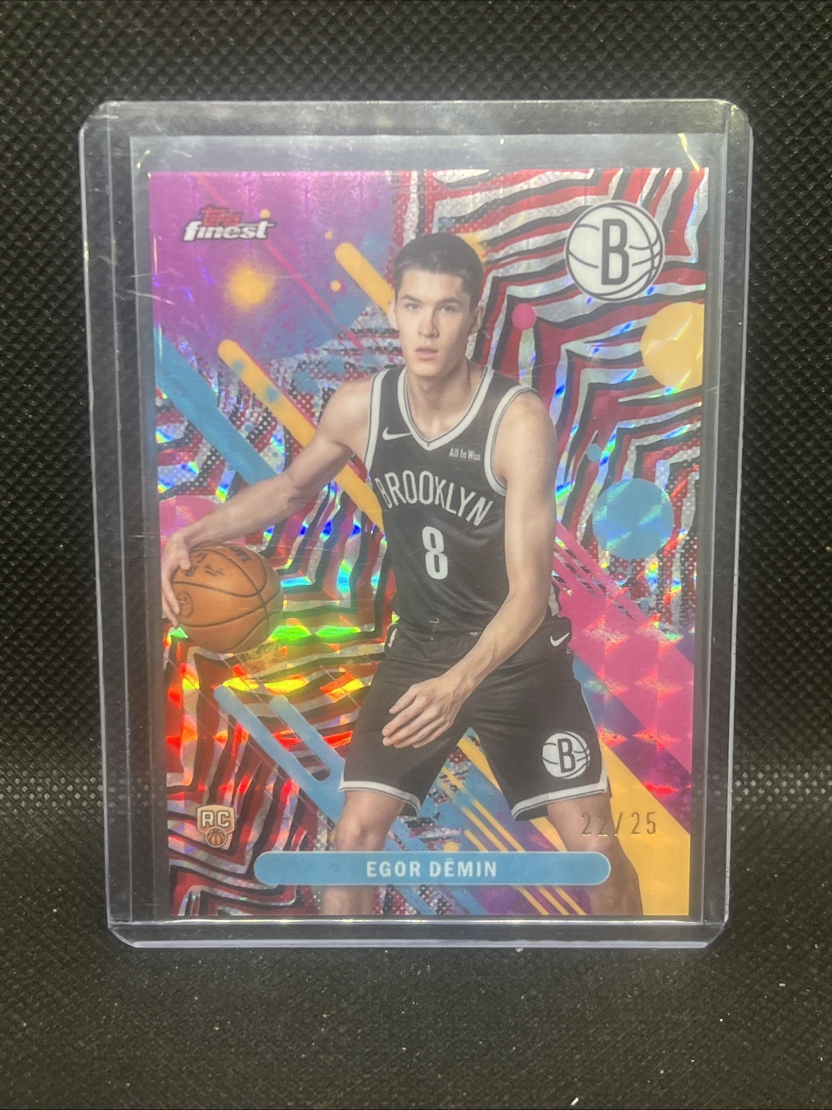 2025-26 Topps Finest Egor Demin RC Rookie Common Red/Black Geometric 14/25 #8