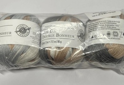 Loops & Threads Joy DK Tricot Double Bonheur Rare 3 Skeins Soft Acrylic
