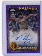 2024 Topps Chrome Nick Hernandez Rookie Auto Purple Speckle /299 #RA-NH