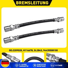 2x Bremsleitung Bremsschlauch hinten 220mm 94...