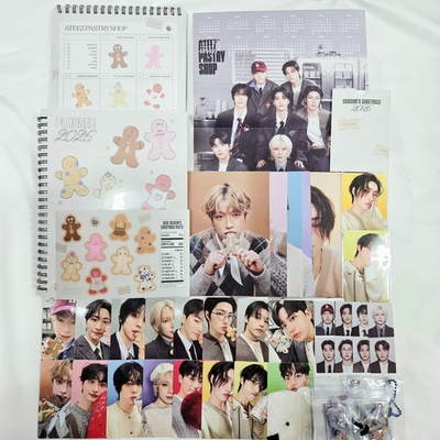 #ad ON HAND ATEEZ 2026 SEASON#x27;S GREETINGS PHOTOCARD ID PHOTO PVC KEYRING... $16.50