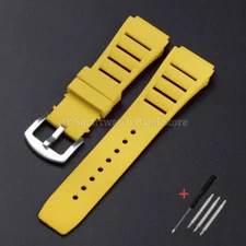 Silicone Watch Strap for Richard Mille RM011 Bracelet 17X21Mm Waterproof Rubber 