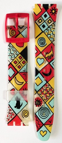SWATCH ORIGINAL PLASTIC BAND STRAPs - VINTAGE GENT MODELS 17mm #2020 - Picture 12 of 18