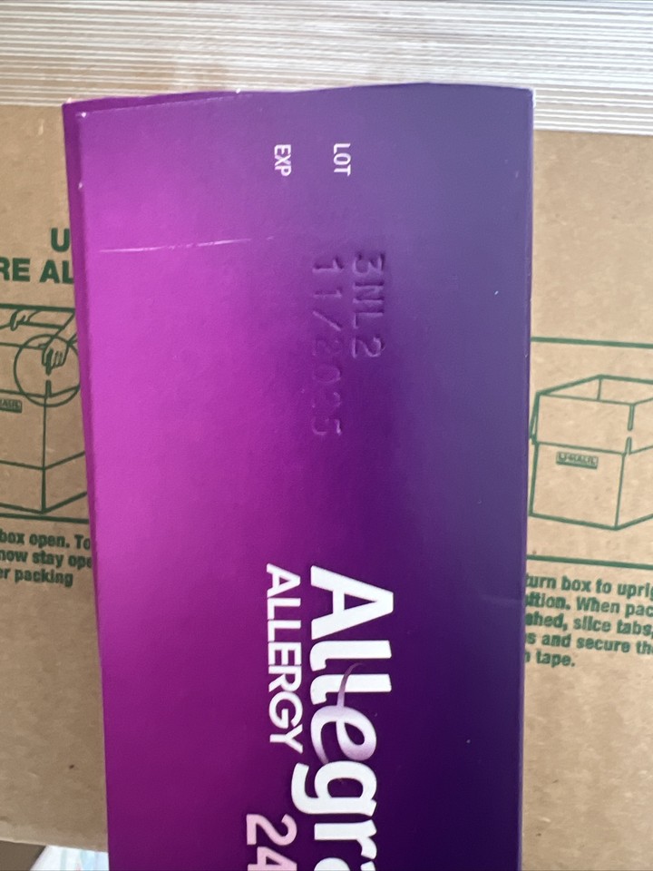 Allegra 180 mg Eye Allergy Treatment Tablets for Adult 412404 Damage