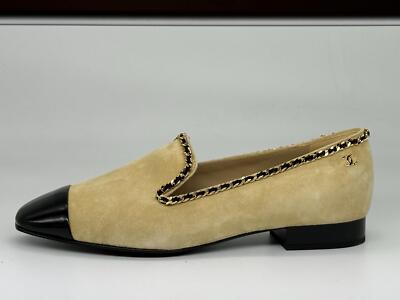 chanel suede loafers