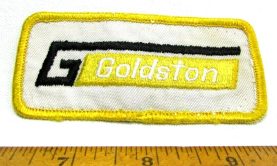 Vintage Goldston Oil Gas Gasoline Jacket Patch Work Uniform Houston TX Petroleum