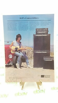 Jeff Beck Seymour Duncan Amps 1985 Promo Ad 8x11 DISPLAY Poster | eBay