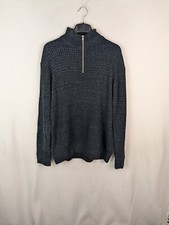 Next men's size 2XL long sleeve high neck wool blend knit jumper