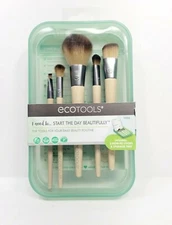 EcoTools Travel Collection Brush Set 6 Pieces With Storage Tray. 