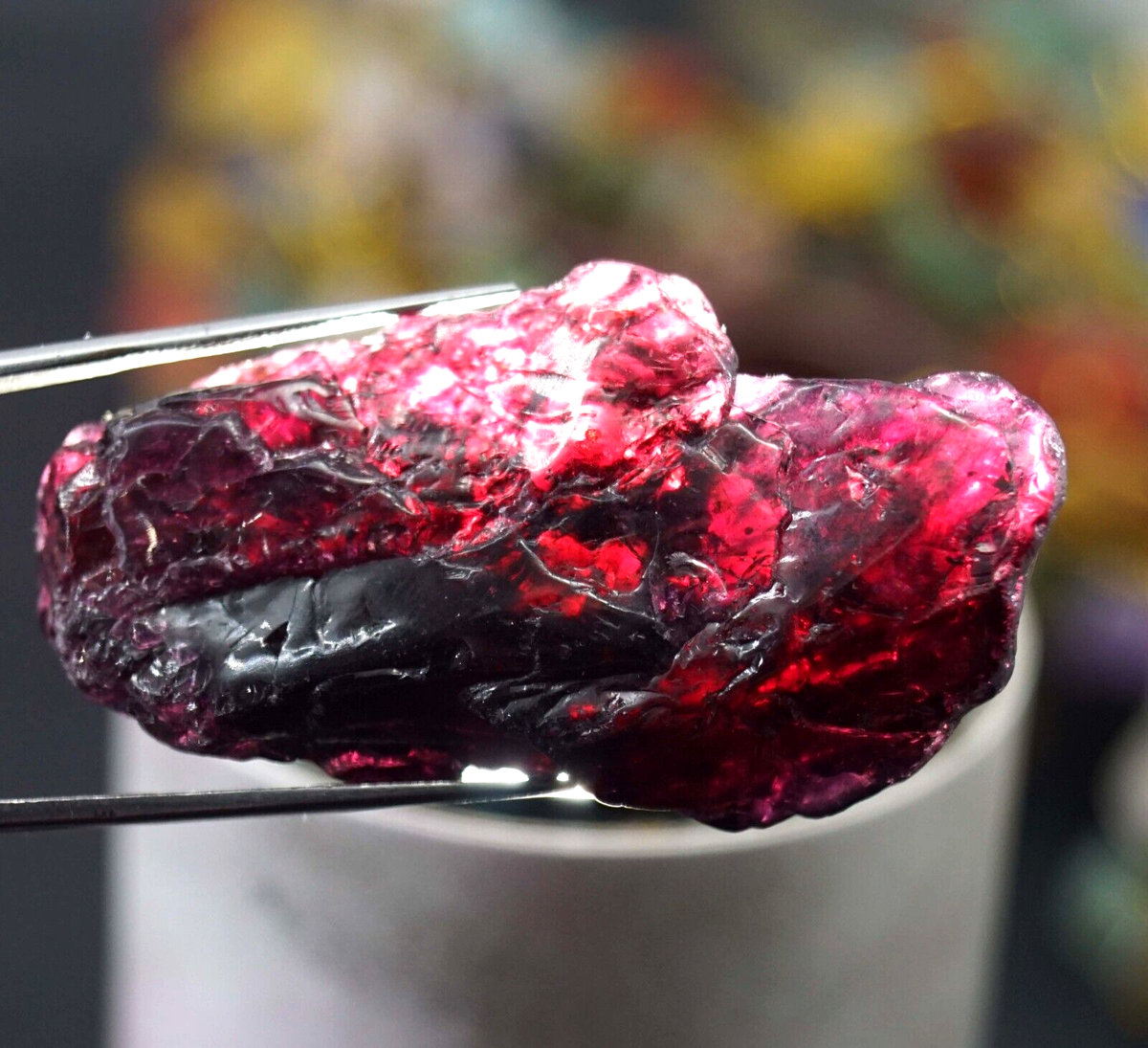 109.20Ct EGL Certified Burmese Natural Crystal Red Ruby Rough