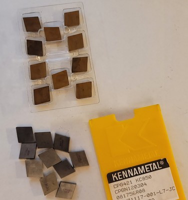 kennametal CPG421 KC850 10 PCS, + 10 PCS without cover  , total 20  pcs