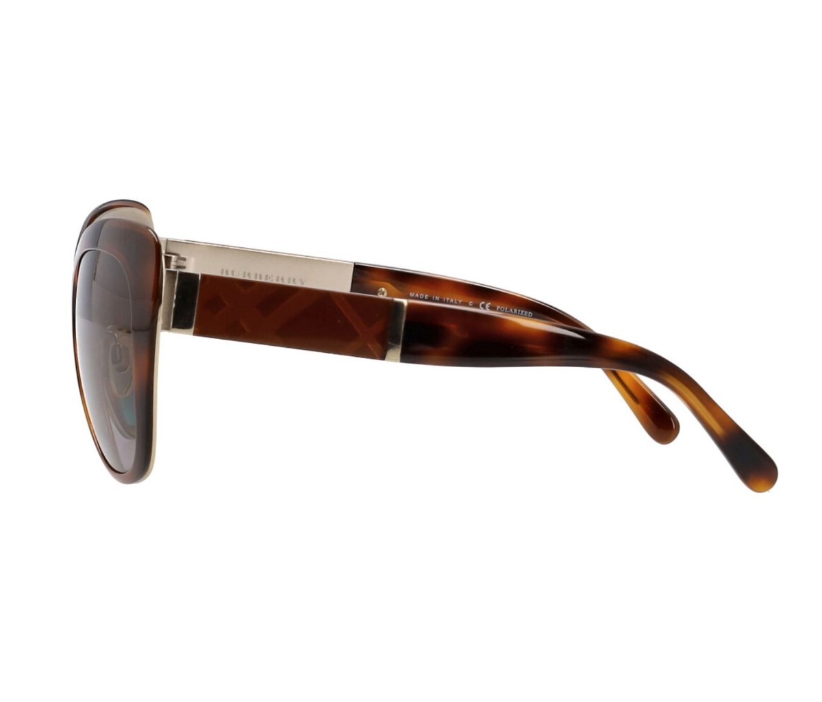 New BURBERRY B3088 1217/13 57mm Brown Havana Novacheck  display picture 2